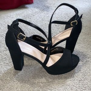 Suede heels